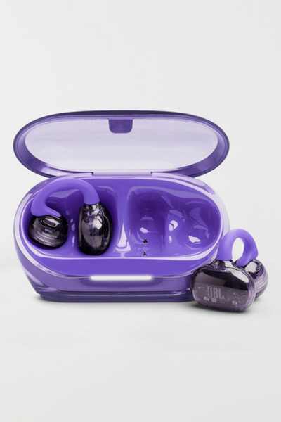 JBL Soundgear Clips Open-Ear True Wireless Earbuds in Purple at Urban Outfitters
