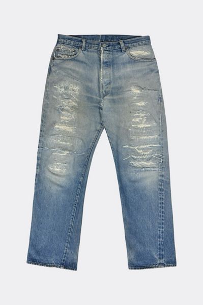 Vintage 1980s Levi’s® 501 Selvedge Altered & Repaired Denim Jeans
