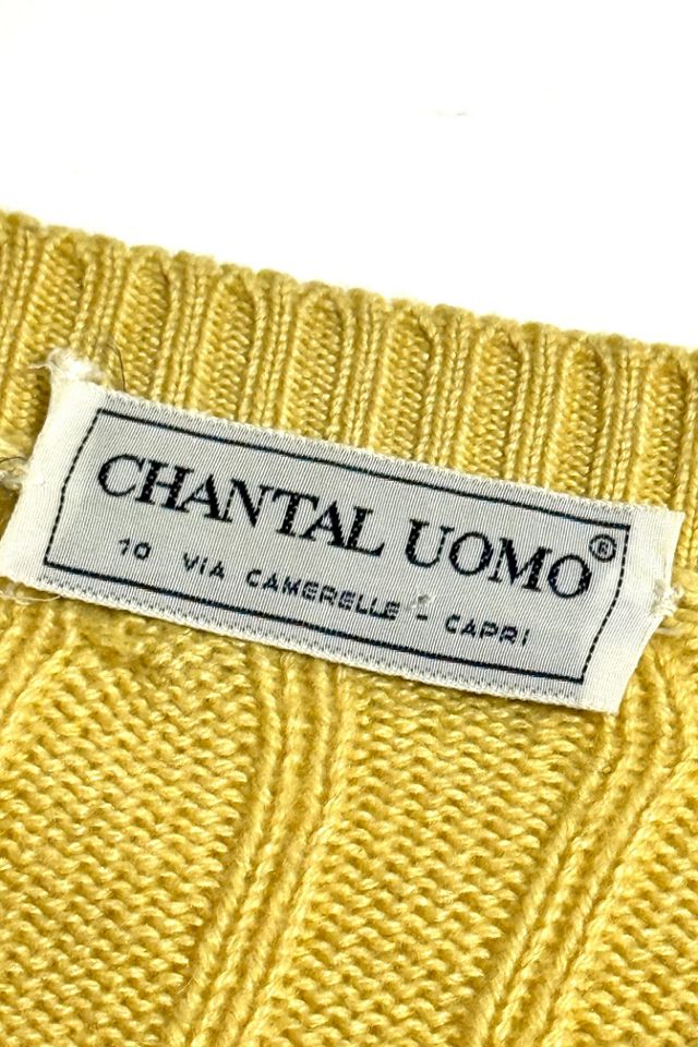 Vintage 1970's Chantal Uomo Cable Knit Sweater #1