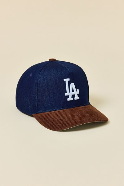 Mitchell & Ness MLB Los Angeles Dodgers Denim & Cord Snapback Hat
