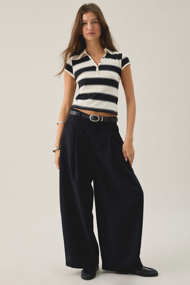 BDG Dorm Room Cotton Polo Baby Tee #3