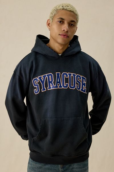 Dark Horse College Logo Graphic Distressed Hoodie Sweatshirt