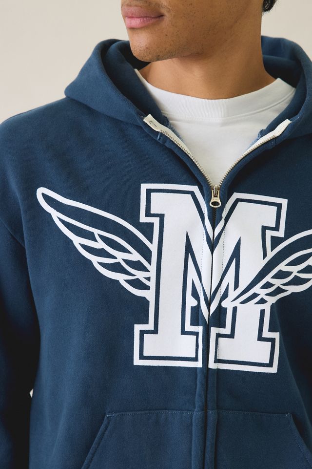 Misters M-Wing Graphic Zip-Up Hoodie Sweatshirt #3