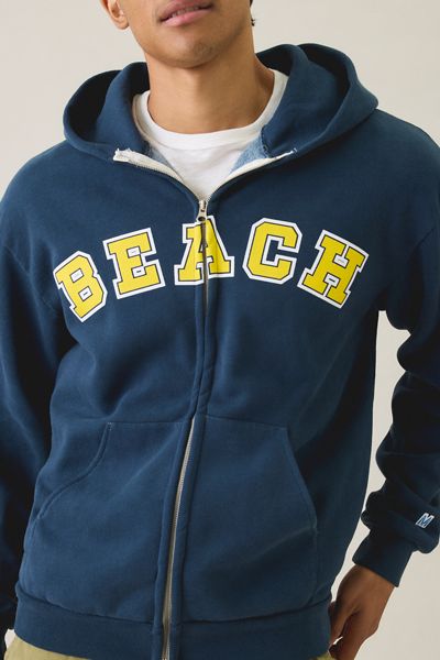Misters Beach Zip-Up Hoodie Sweatshirt