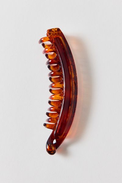 Tortoise Print Lightweight Banana Hair Clip