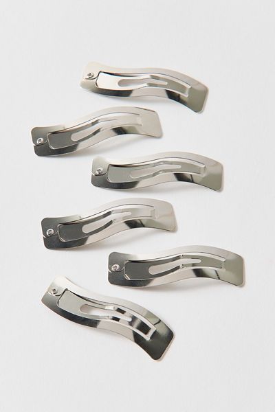 Metal Wave Snap Clips Set