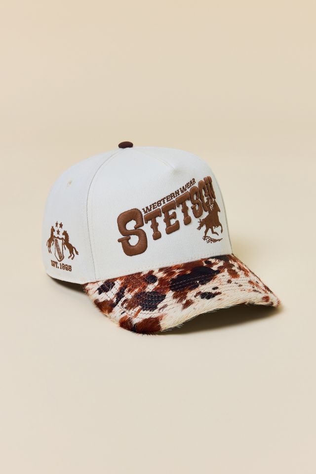 Stetson Cow Print Baseball Hat #1