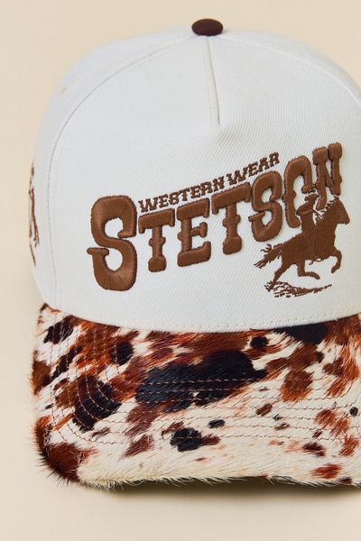 Casquette de baseball Stetson à imprimé vache