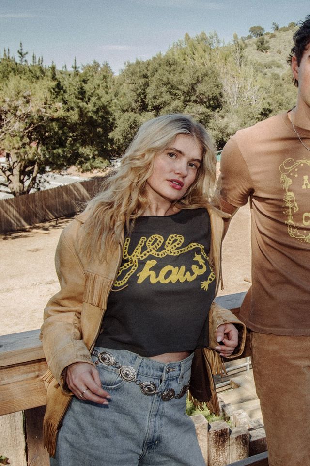 Junk Food Yeehaw Vintage Baby Tee #3