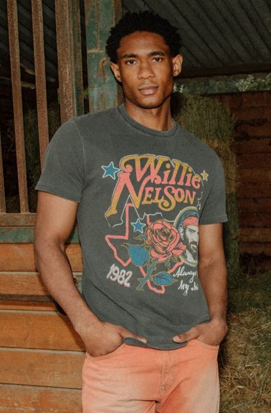 Junk Food Willie Nelson Always On My Mind Tee