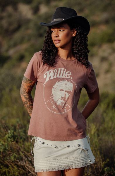 Junk Food Willie Nelson and the Family Tee