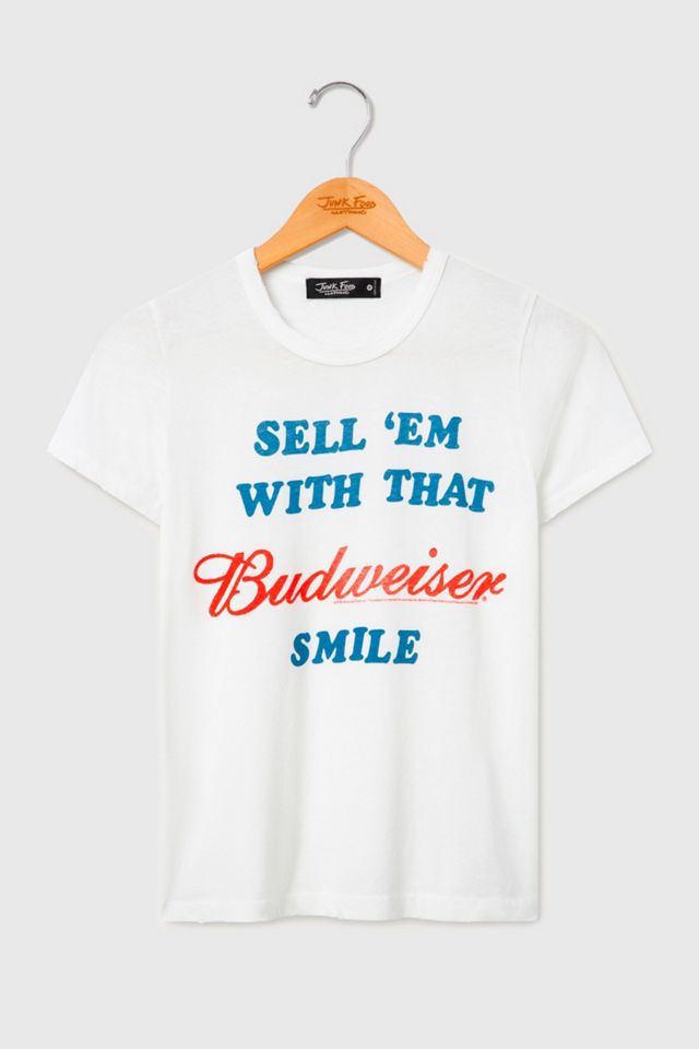 Junk Food Sell 'Em With That Budweiser Smile Tee #1