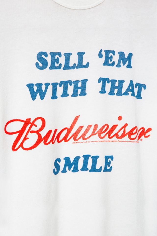 Junk Food Sell 'Em With That Budweiser Smile Tee #3
