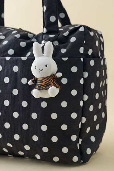 Miffy UO Exclusive Cheetah Patterned Dress Plushie Keychain