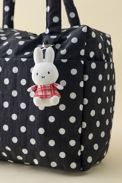 Miffy UO Exclusive Plaid Patterned Dress Plushie Keychain
