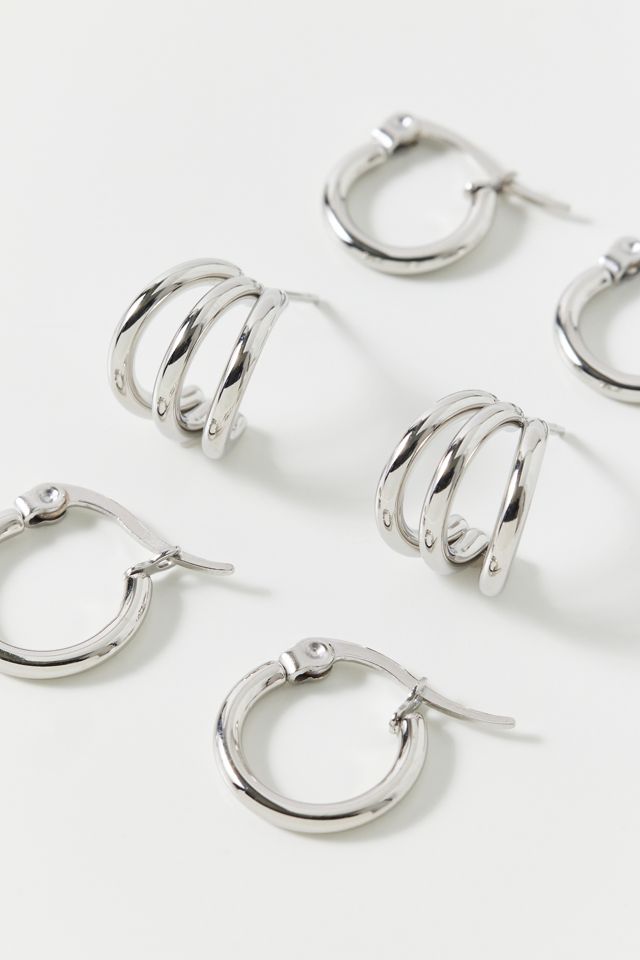 Soyoon Waterproof Mini Hoop Earrings Set #1
