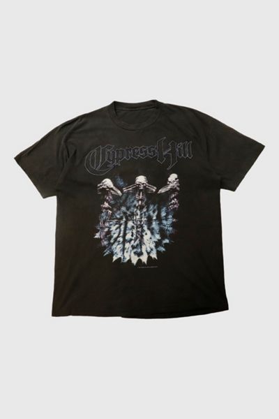 Vintage 1998 Cypress Hill Skeleton Rap Graphic T-Shirt