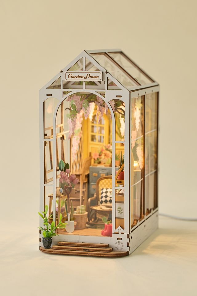 Rolife Holiday Garden House DIY Miniature Book Nook 3D Puzzle Kit #2