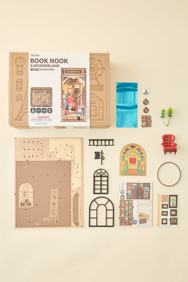 Rolife Bookstore DIY Book Nook 3D Puzzle Kit #1