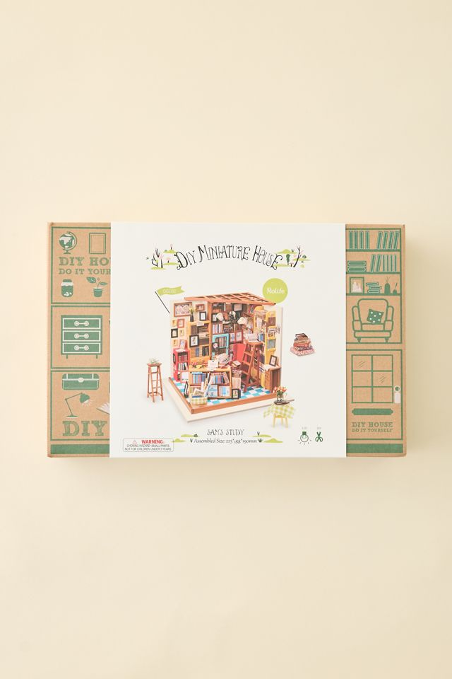 Rolife Sam's Study Library DIY Miniature House 3D Puzzle Kit #4