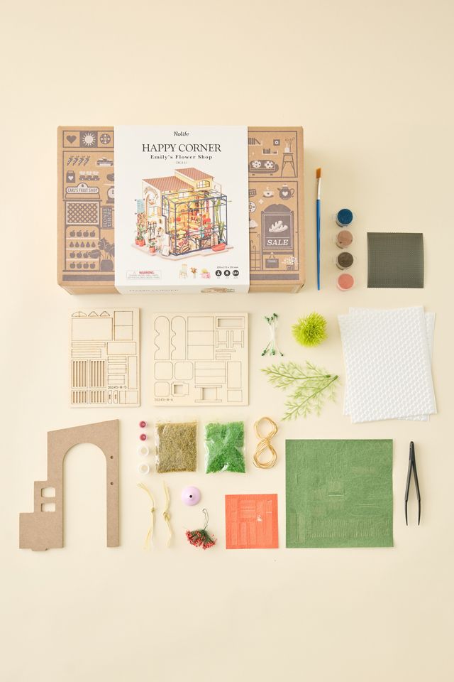 Rolife Emily’s Flower Shop DIY Miniature House 3D Puzzle Kit #1