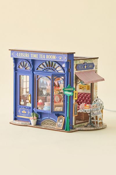Rolife Leisure Time Tea Room DIY Miniature House 3D Puzzle Kit