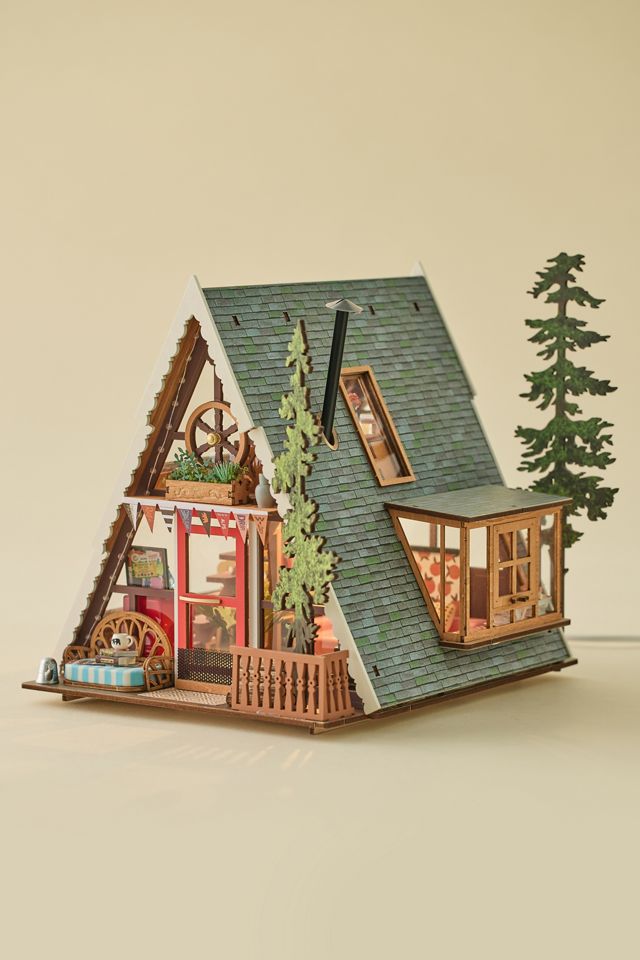Rolife A-Frame Cabin DIY Miniature House 3D Puzzle Kit #2