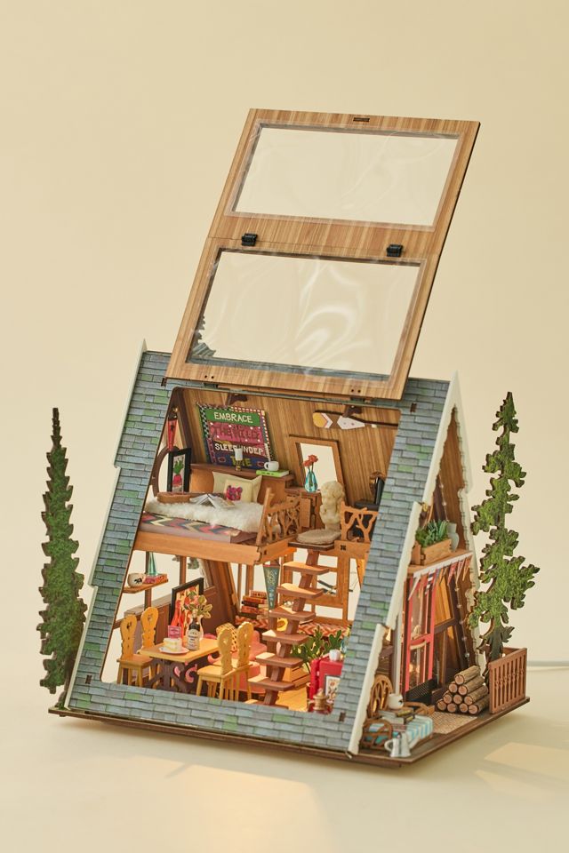 Rolife A-Frame Cabin DIY Miniature House 3D Puzzle Kit #3
