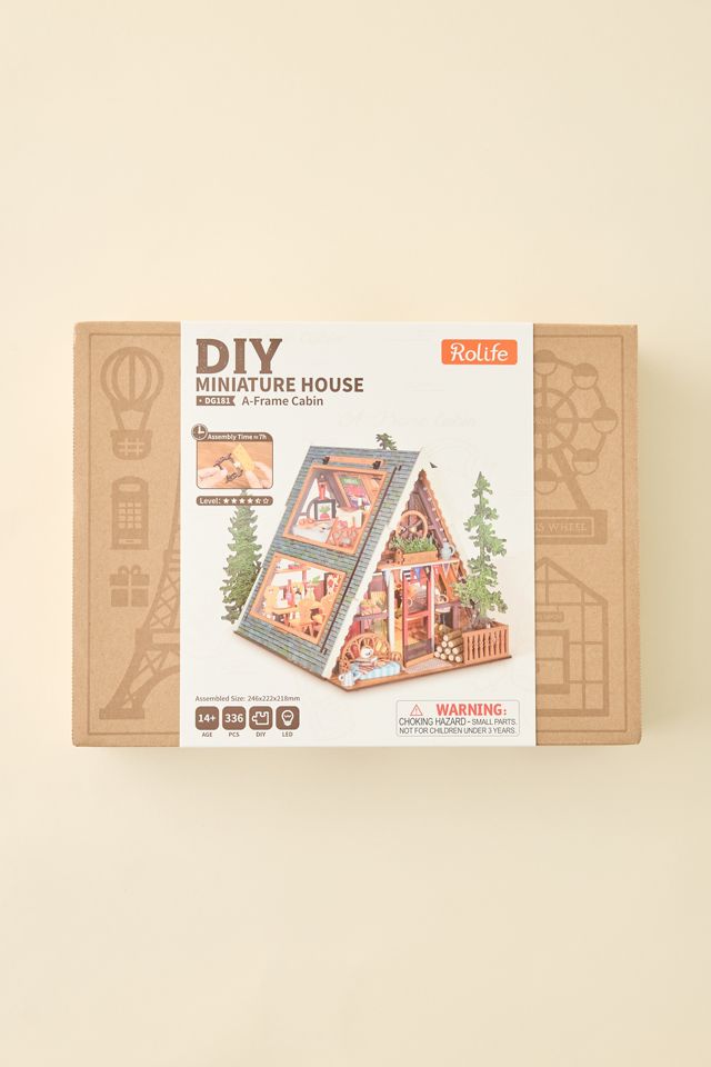 Rolife A-Frame Cabin DIY Miniature House 3D Puzzle Kit #5