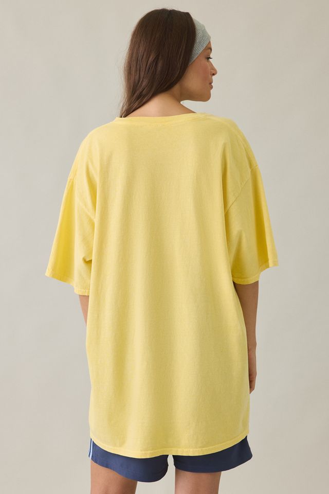 Robe t-shirt surdimensionnée en coton à motif kiwi #1