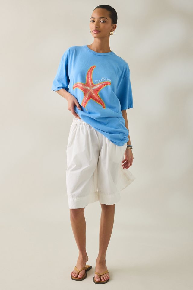 Mallorca Starfish Graphic Oversized T-Shirt Dress #2