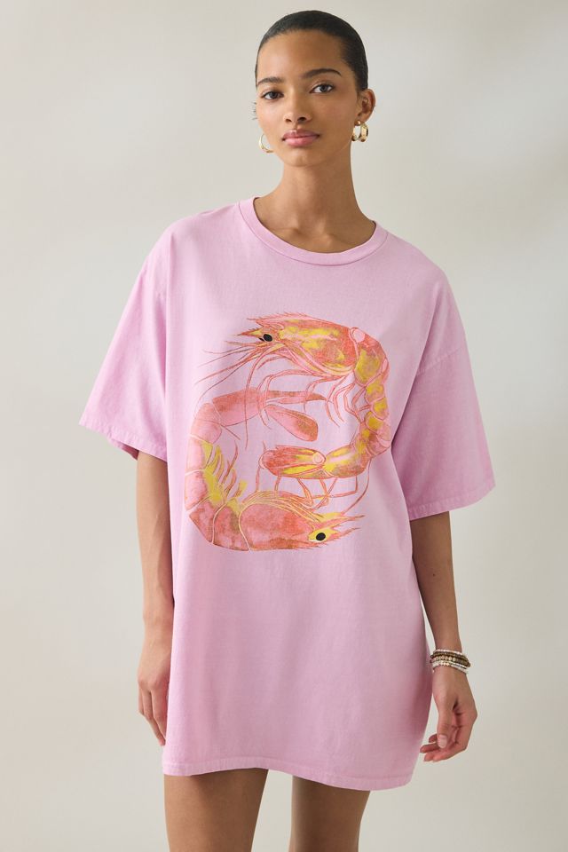 Shimp Graphic Oversized T-Shirt Dress | Urban Outfitters