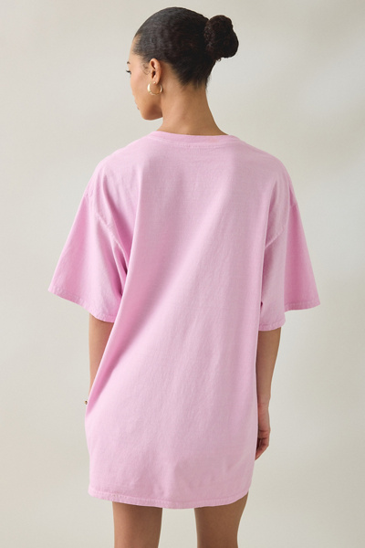 Shimp Graphic Oversized T-Shirt Dress