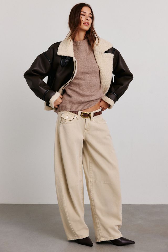 Alpha Industries Grove Faux Leather Moto Jacket #1