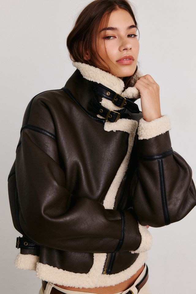 Alpha Industries Grove Faux Leather Moto Jacket #2