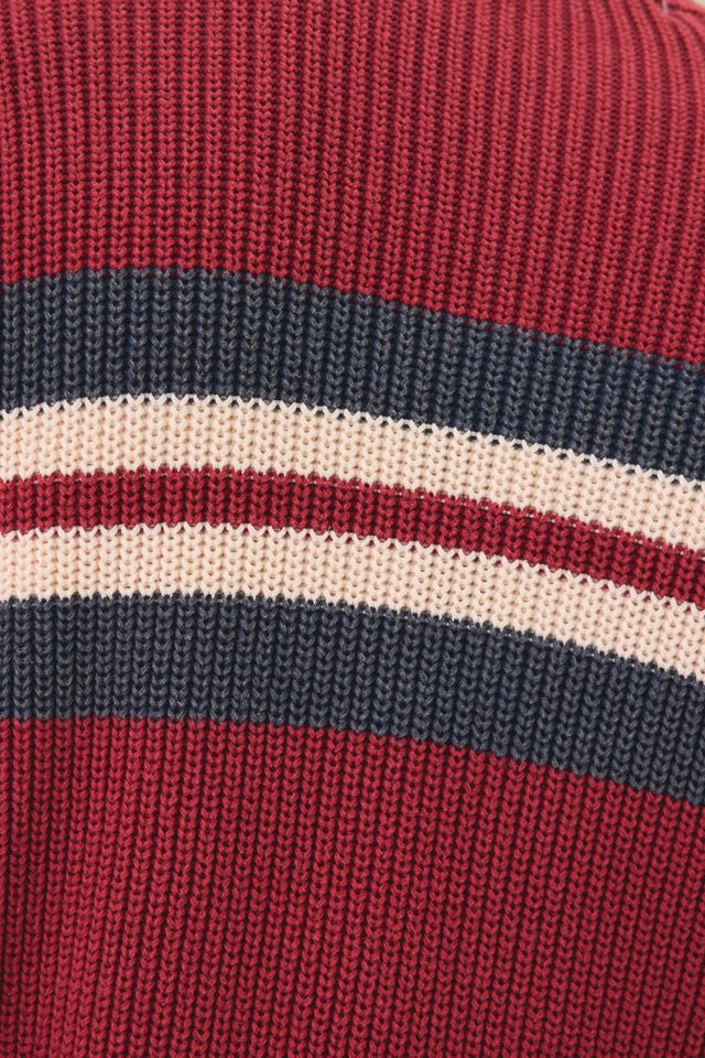 UO Striped Acid Wash Crew Neck Sweater #3