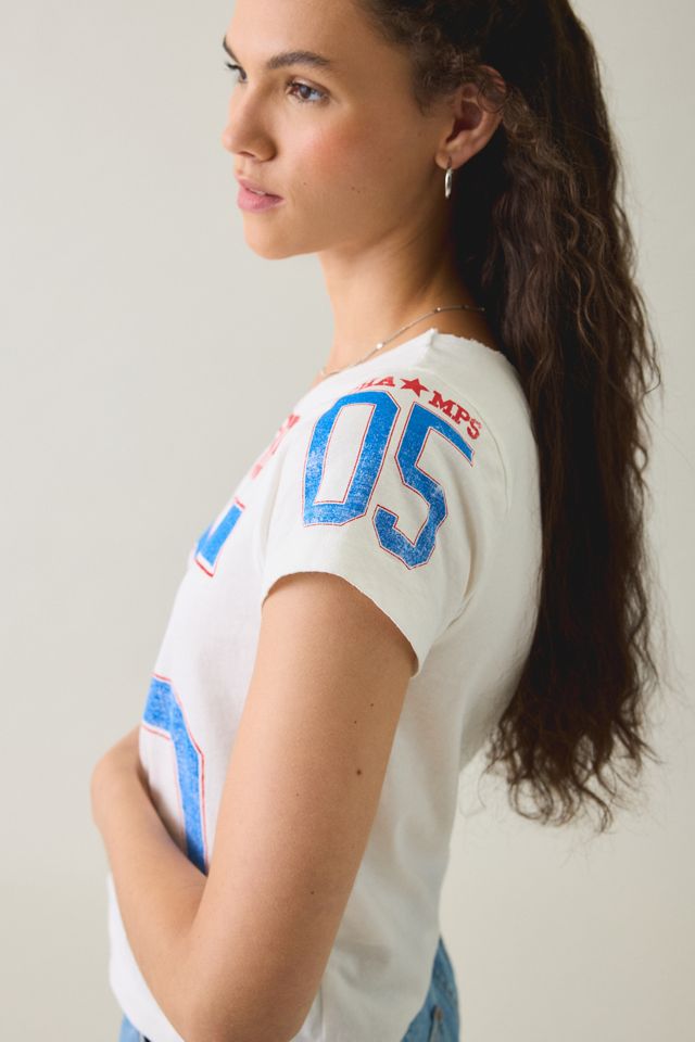 Champs Graphic Slash Neck Off-The-Shoulder Tee #3