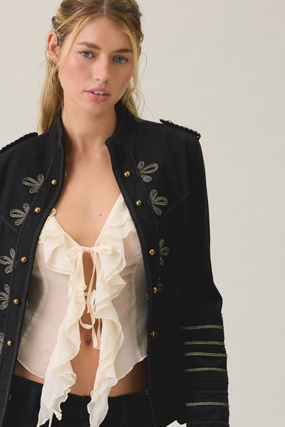 BLANKNYC UO Exclusive Riot High Neck Band Jacket