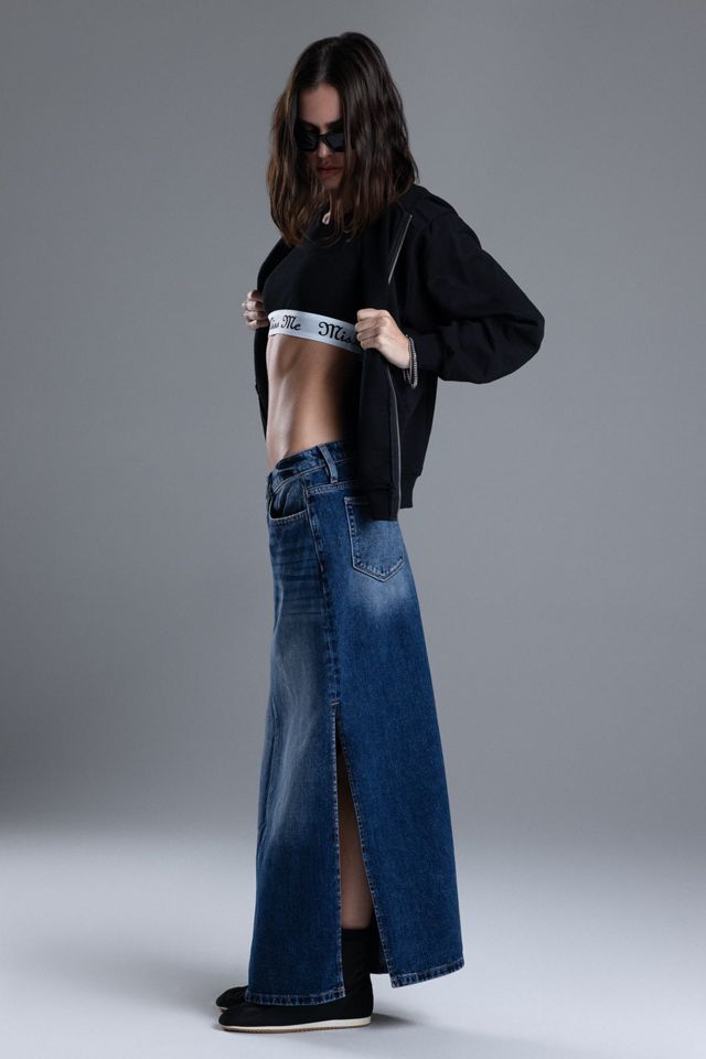 Miss Me Dejah Denim Maxi Skirt #1