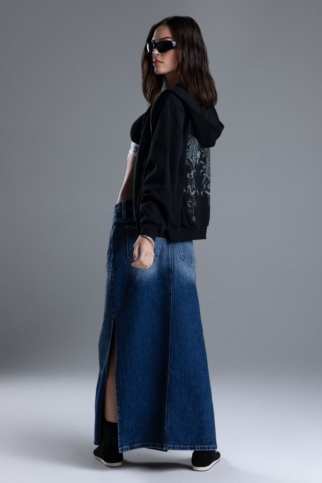 Miss Me Dejah Denim Maxi Skirt #3
