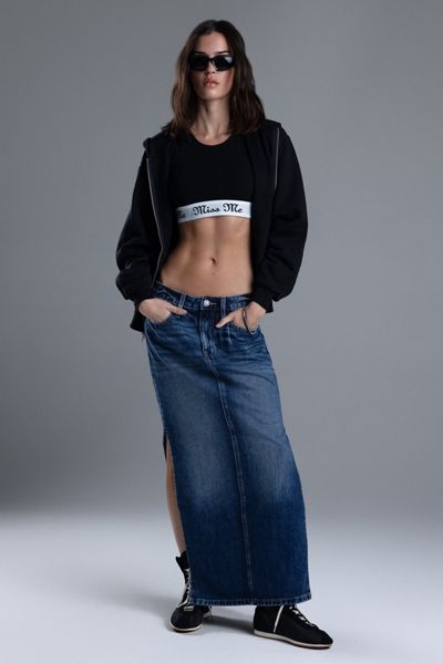 Miss Me Dejah Denim Maxi Skirt