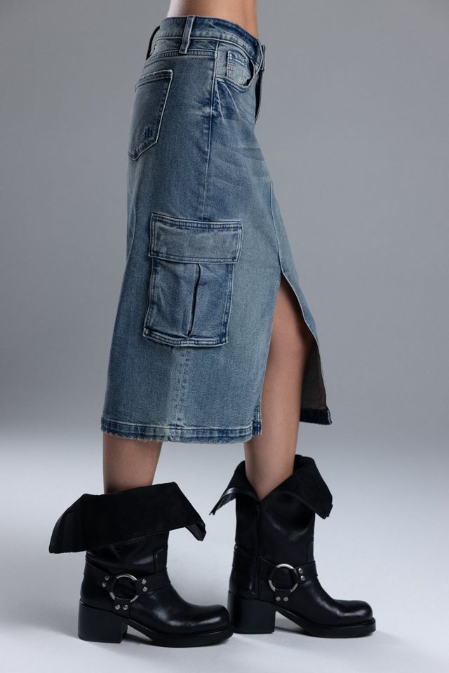 Miss Me Karla Cargo Midi Skirt #3