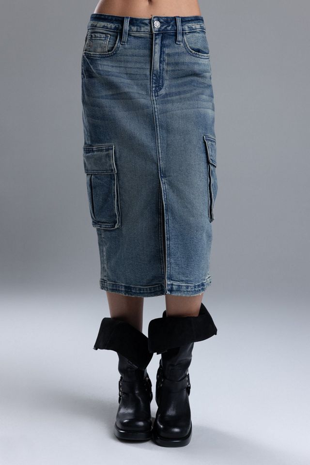 Miss Me Karla Cargo Midi Skirt #4