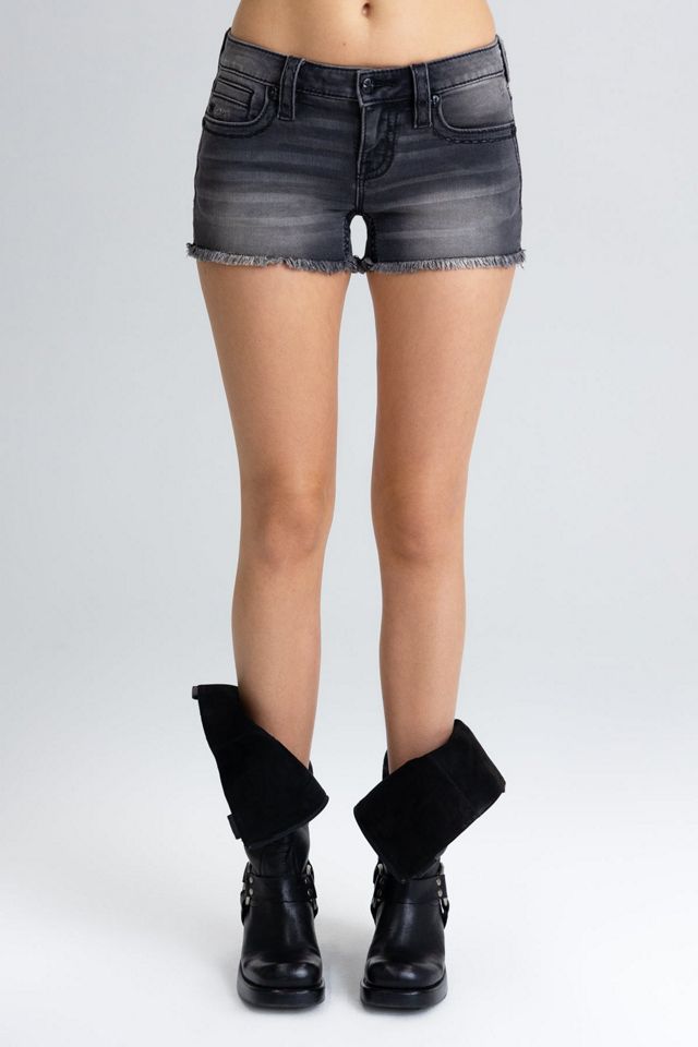 Miss Me Shadow Wing Low Rise Shorts #2