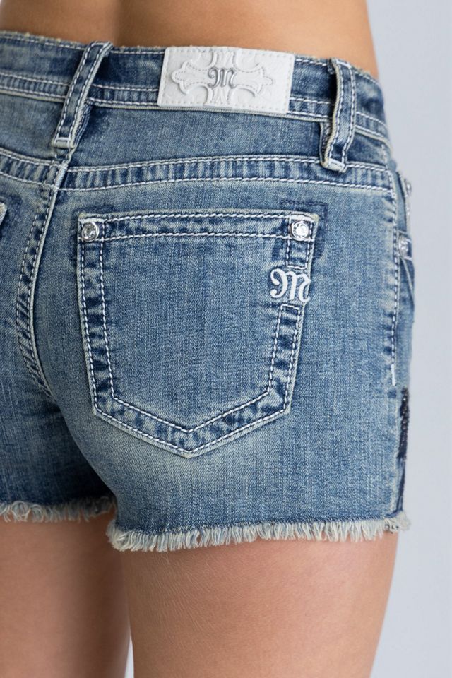 Miss Me Dilrose Crystal Horse Shorts #3