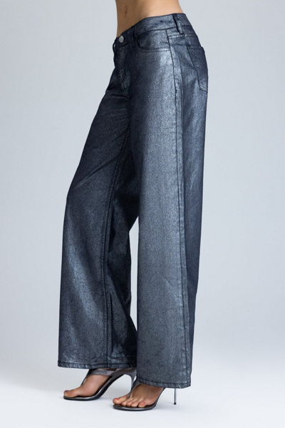 Miss Me Ivy Metallic Wide Leg Jeans