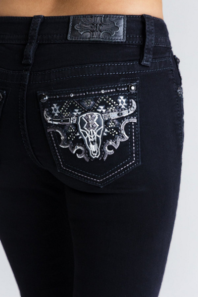 Miss Me Black Spur Bootcut Jeans