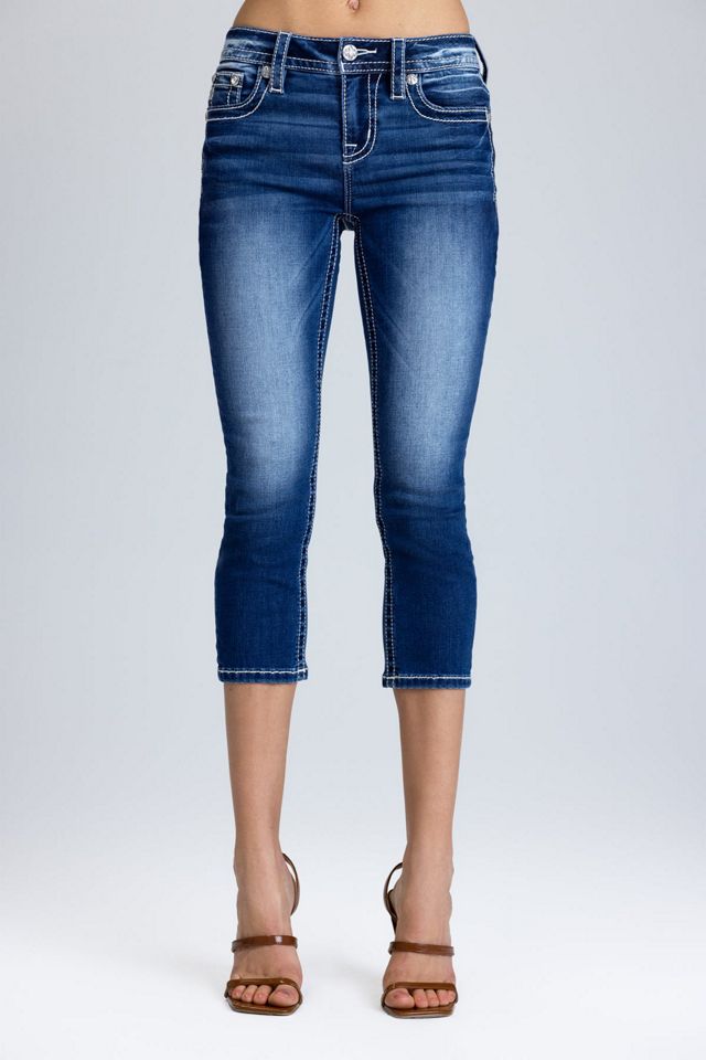 Miss Me Ellora Fleur Capri Jeans #3