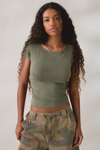 BDG Seb Cap Sleeve Boatneck Tee
