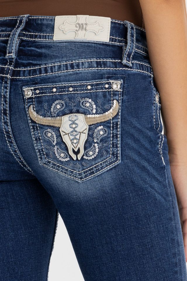Miss Me Calista Longhorn Bootcut Jeans #2